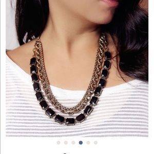 Chloe + Isabel Jet Octagon convertible necklace